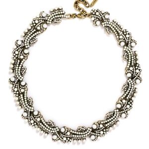 BaubleBar Pearl and Gold Windward Collar Necklace